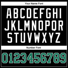 Load image into Gallery viewer, Custom Black Kelly Green-White Authentic Baseball Jersey