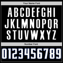 Load image into Gallery viewer, Custom Black White-Royal Authentic Baseball Jersey
