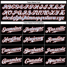 Load image into Gallery viewer, Custom Black White-Orange Authentic Baseball Jersey