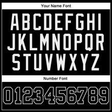 Load image into Gallery viewer, Custom Black Black-White Authentic Baseball Jersey