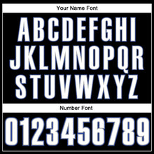 Load image into Gallery viewer, Custom Black Royal Pinstripe White-Gray Authentic Baseball Jersey