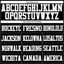 Load image into Gallery viewer, Custom Black White-Silver Mesh Authentic Football Jersey