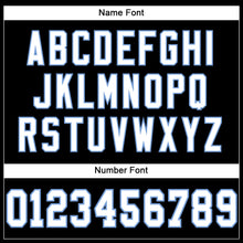 Load image into Gallery viewer, Custom Black White-Light Blue Mesh Authentic Football Jersey