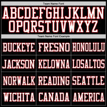 Load image into Gallery viewer, Custom Black White-Red Mesh Authentic Football Jersey