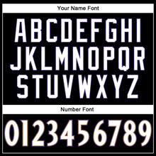 Load image into Gallery viewer, Custom Black White-Purple Mesh Authentic Football Jersey