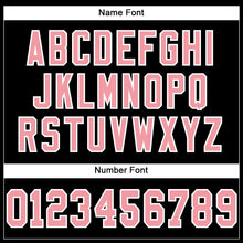 Load image into Gallery viewer, Custom Black Medium Pink-White Mesh Authentic Football Jersey
