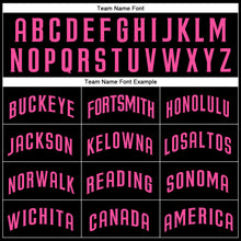 Load image into Gallery viewer, Custom Black Pink Authentic Baseball Jersey