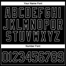 Load image into Gallery viewer, Custom Black Black-White Authentic Sleeveless Baseball Jersey