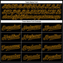Load image into Gallery viewer, Custom Black Black-Gold Authentic Sleeveless Baseball Jersey