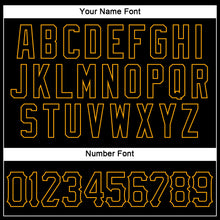 Load image into Gallery viewer, Custom Black Black-Gold Authentic Sleeveless Baseball Jersey