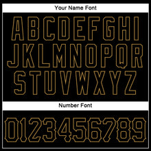 Load image into Gallery viewer, Custom Black Black-Old Gold Authentic Sleeveless Baseball Jersey