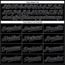Load image into Gallery viewer, Custom Black Black-Gray Authentic Sleeveless Baseball Jersey