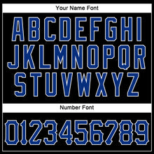 Load image into Gallery viewer, Custom Black Royal-Red Authentic Sleeveless Baseball Jersey