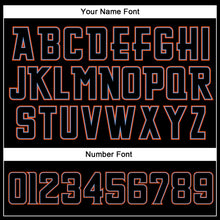 Load image into Gallery viewer, Custom Black Black-Orange Authentic Sleeveless Baseball Jersey