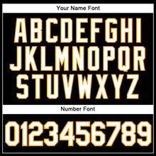 Load image into Gallery viewer, Custom Black White-Gold Authentic Sleeveless Baseball Jersey