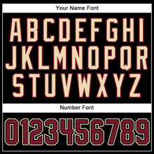 Load image into Gallery viewer, Custom Black Crimson-City Cream Authentic Sleeveless Baseball Jersey