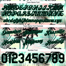 Load image into Gallery viewer, Custom Black Black-Kelly Green 3D Pattern Design Tropical Palm Leaves Authentic Basketball Shorts