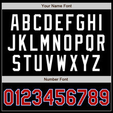 Load image into Gallery viewer, Custom Black Red-Royal Authentic Baseball Jersey