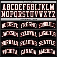 Load image into Gallery viewer, Custom Black Orange-White Authentic Throwback Basketball Jersey
