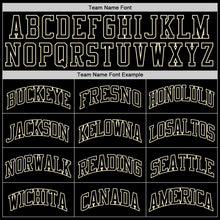Load image into Gallery viewer, Custom Black Black-Cream Authentic Throwback Basketball Jersey