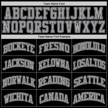 Load image into Gallery viewer, Custom Black Gray-White Authentic Throwback Basketball Jersey