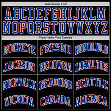 Load image into Gallery viewer, Custom Black Royal-Orange Authentic Throwback Basketball Jersey