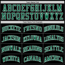 Load image into Gallery viewer, Custom Black Kelly Green-White Authentic Throwback Basketball Jersey