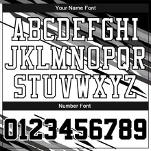 Load image into Gallery viewer, Custom Black White-Gray Round Neck Sublimation Basketball Suit Jersey
