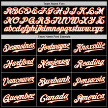 Load image into Gallery viewer, Custom Black White-Orange Authentic Baseball Jersey