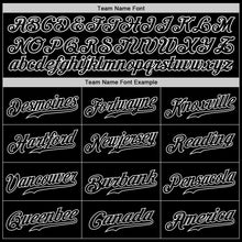 Load image into Gallery viewer, Custom Black Gold-White Authentic Baseball Jersey