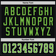 Load image into Gallery viewer, Custom Black Neon Green-White Hockey Jersey