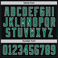 Load image into Gallery viewer, Custom Black Kelly Green-White Hockey Jersey