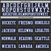 Load image into Gallery viewer, Custom Black Royal-White Mesh Authentic Football Jersey