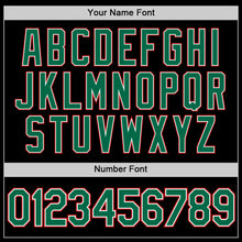 Load image into Gallery viewer, Custom Black Kelly Green-Red Performance T-Shirt