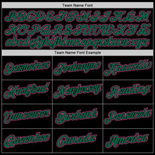 Load image into Gallery viewer, Custom Black Pink-Kelly Green Performance T-Shirt