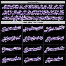 Load image into Gallery viewer, Custom Black Purple-White Performance T-Shirt