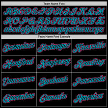 Load image into Gallery viewer, Custom Black Pink-Teal Performance T-Shirt