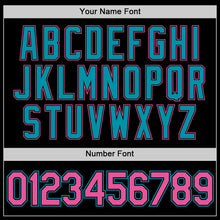 Load image into Gallery viewer, Custom Black Pink-Teal Performance T-Shirt