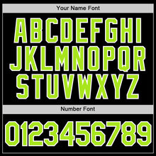 Load image into Gallery viewer, Custom Black Neon Green-White Performance T-Shirt