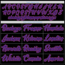 Load image into Gallery viewer, Custom Black Pink-Purple Performance T-Shirt