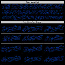 Load image into Gallery viewer, Custom Black Black-Royal Authentic Baseball Jersey