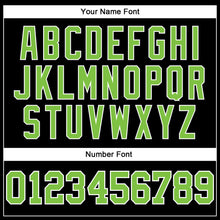 Load image into Gallery viewer, Custom Black Neon Green-White Authentic Throwback Basketball Jersey