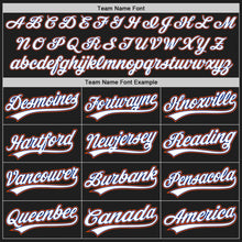 Load image into Gallery viewer, Custom Black White Royal-Orange Authentic Baseball Jersey
