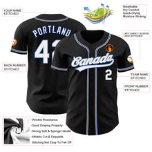 Load image into Gallery viewer, Custom Black White Gray-Royal Authentic Baseball Jersey
