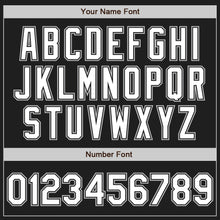 Load image into Gallery viewer, Custom Black White-Gray Authentic Baseball Jersey