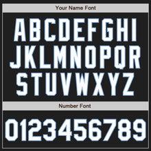 Load image into Gallery viewer, Custom Black White-Light Blue Authentic Baseball Jersey