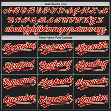 Load image into Gallery viewer, Custom Black Red-Cream Authentic Baseball Jersey
