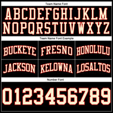 Load image into Gallery viewer, Custom Black Cream-Red Authentic Throwback Basketball Shorts