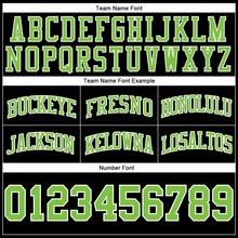 Load image into Gallery viewer, Custom Black Neon Green-White Authentic Throwback Basketball Shorts