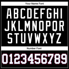 Load image into Gallery viewer, Custom Black White Royal-Red Authentic Throwback Basketball Jersey